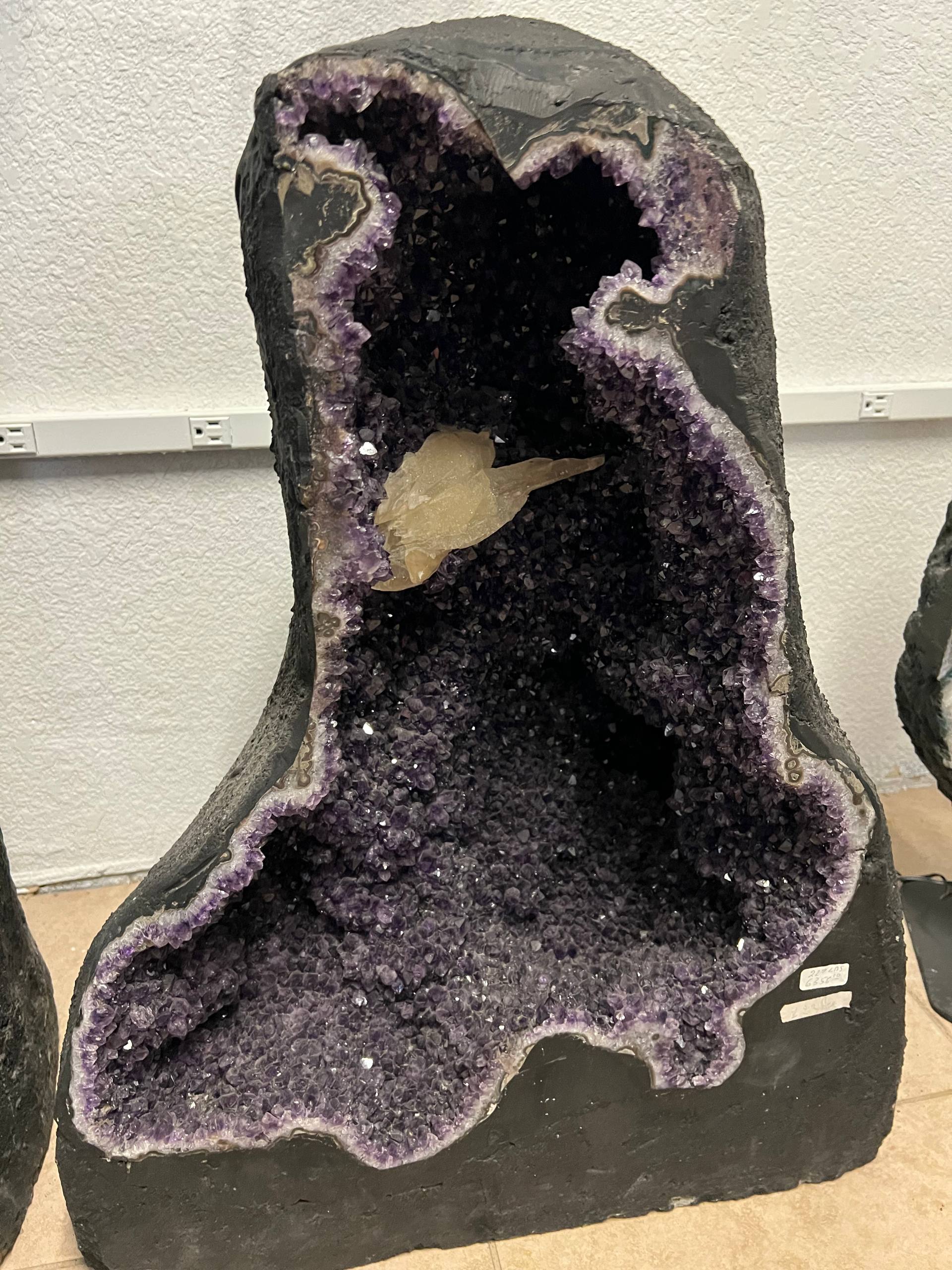 Amethyst tall geode beautiful purple color – view 13