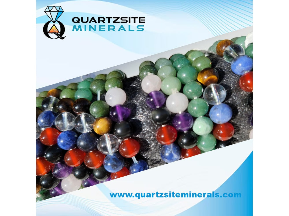 7 chakra stones with round beads green aventurine bracelets