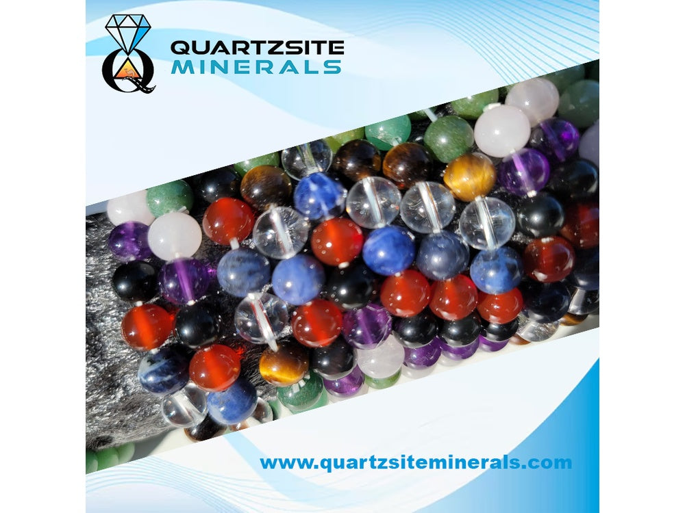 7 chakra stones with round beads green aventurine bracelets