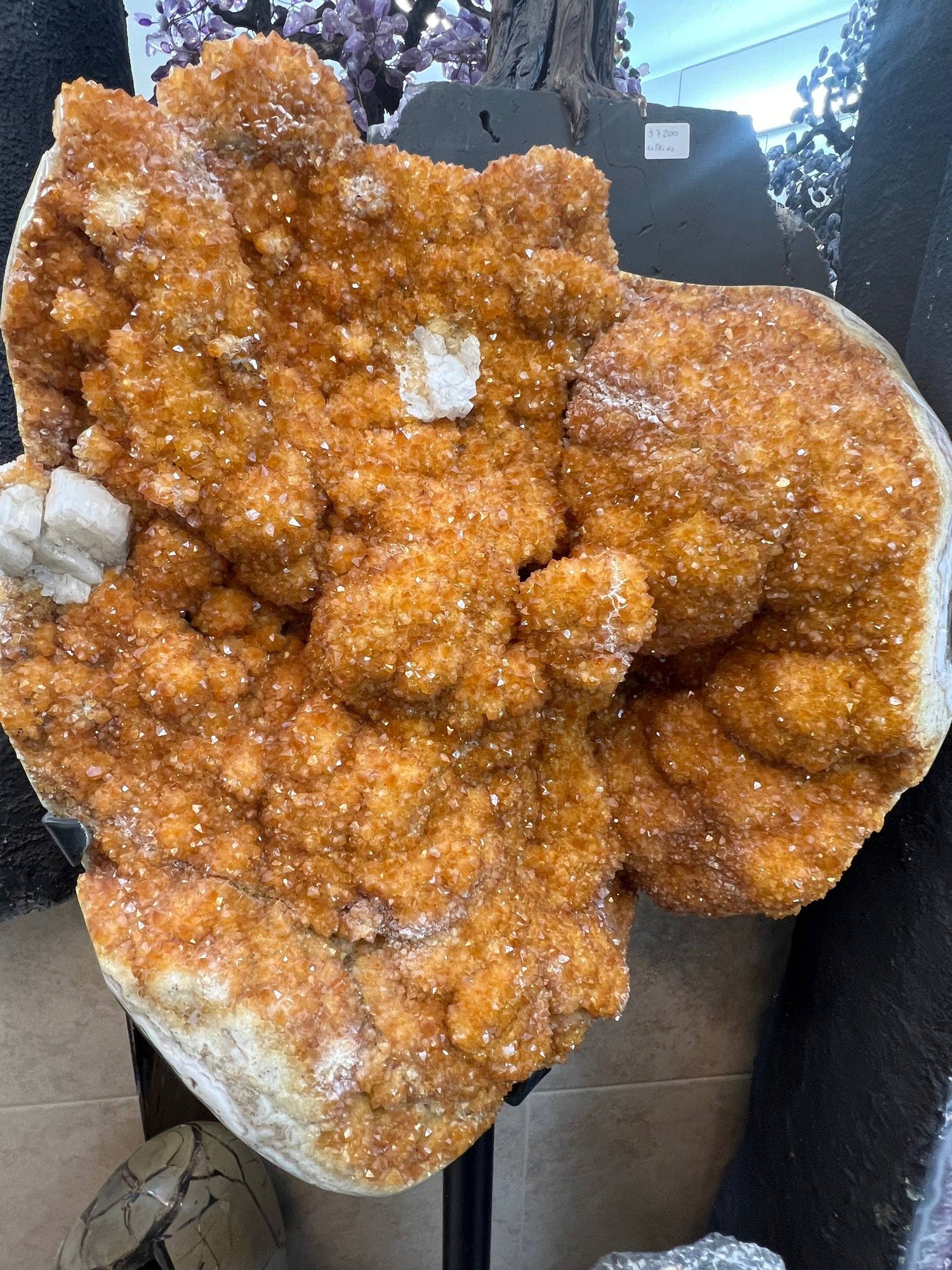 Citrine on stand