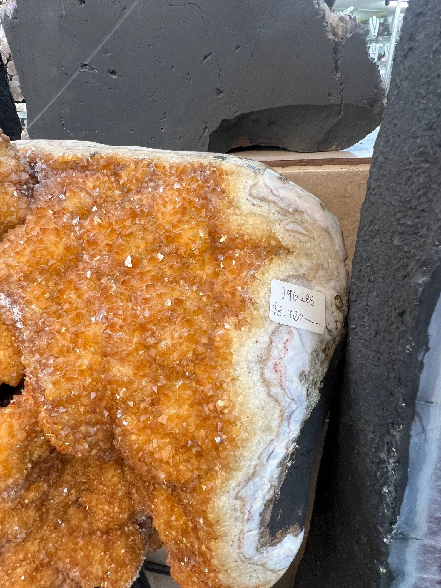 Citrine on stand