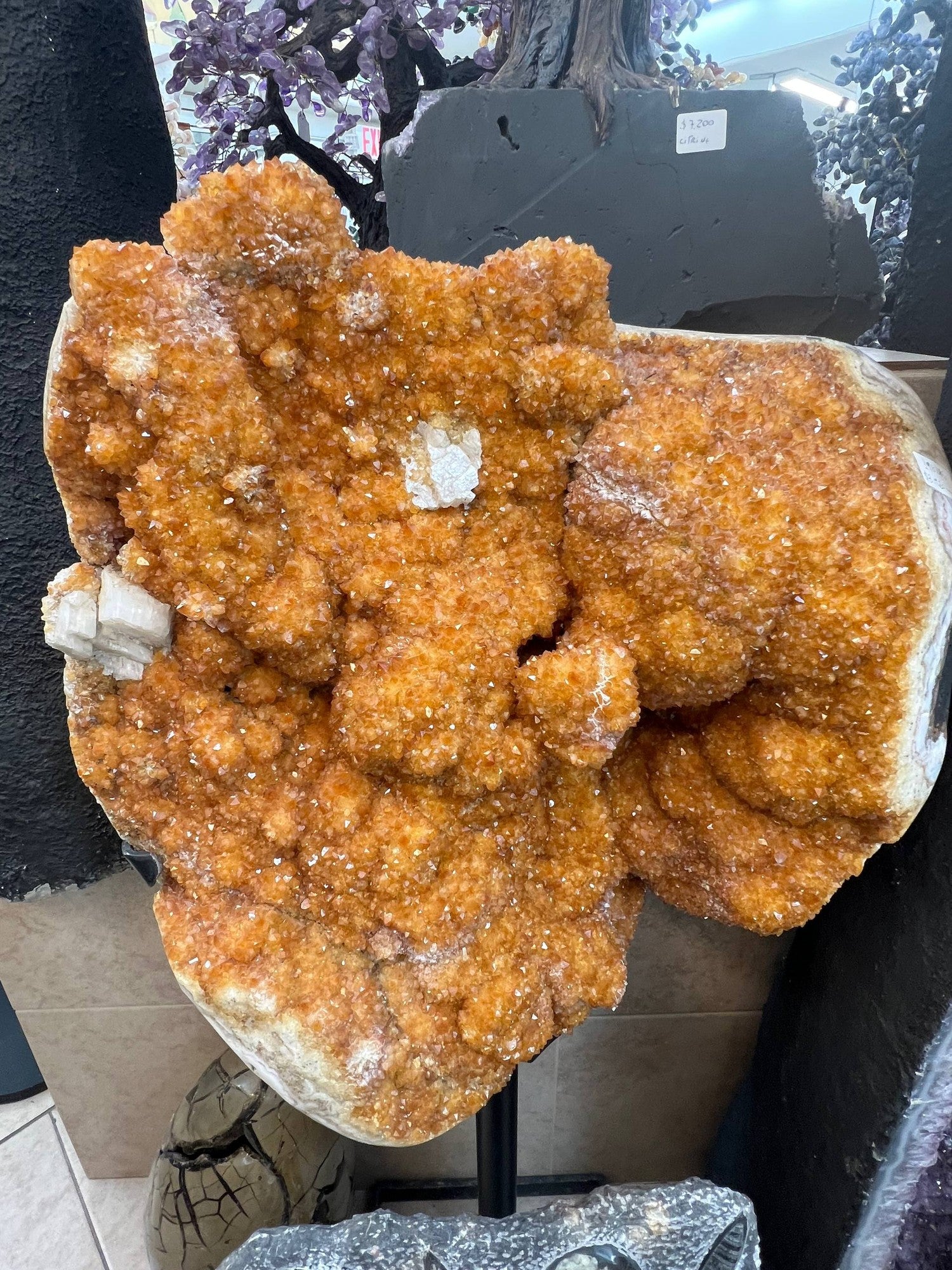 Citrine on stand