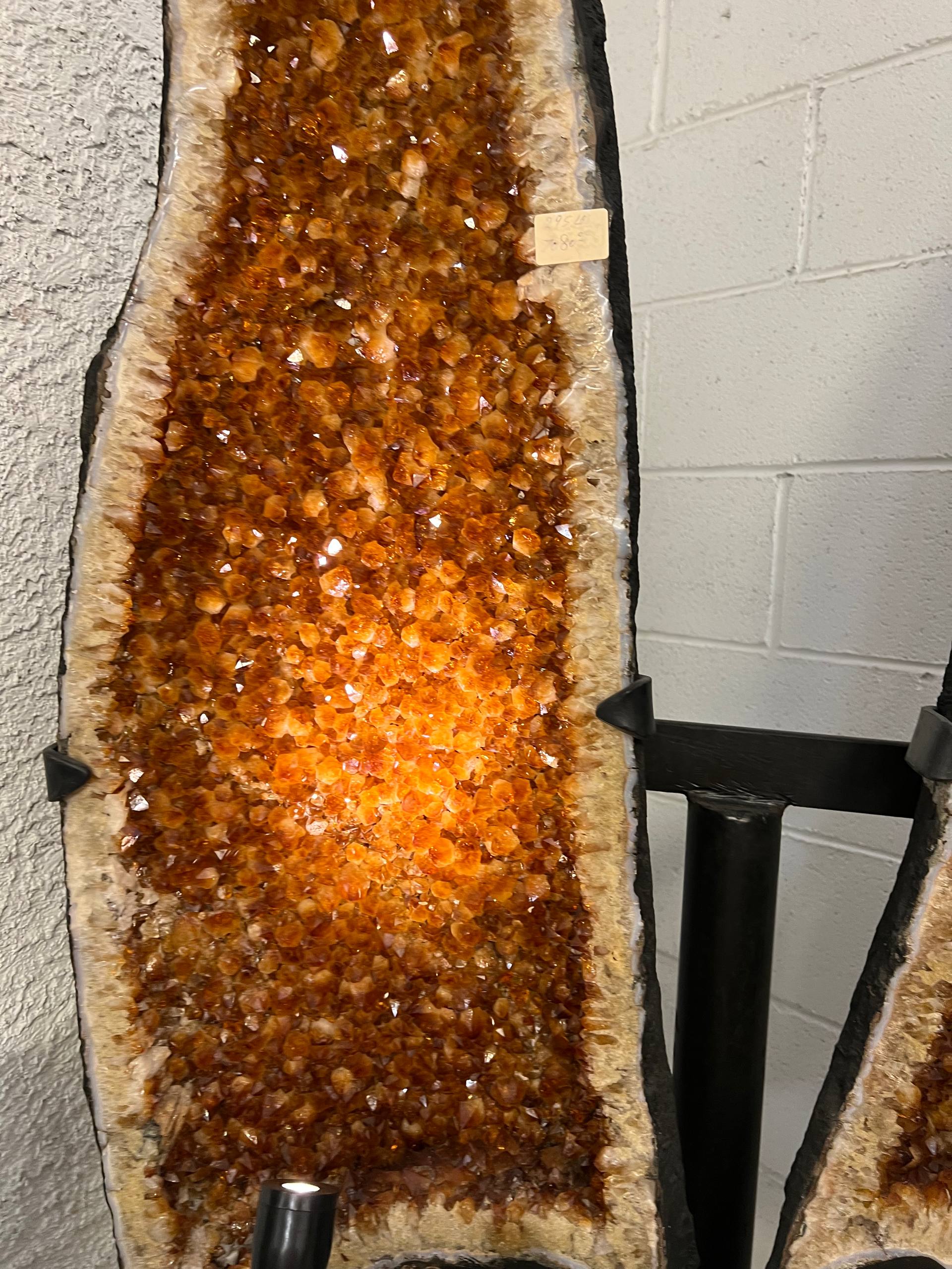 2 pairs citrine clusters on stand – view 10
