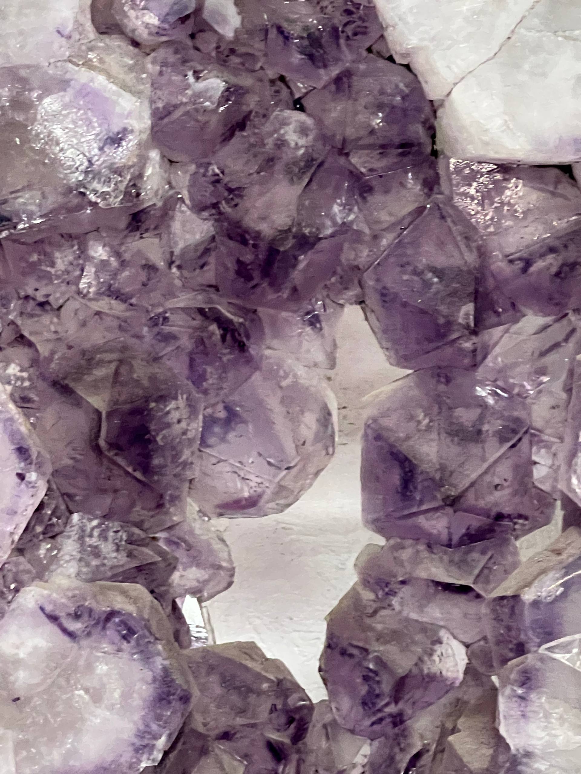 Amethyst geode slabs on stand – view 11