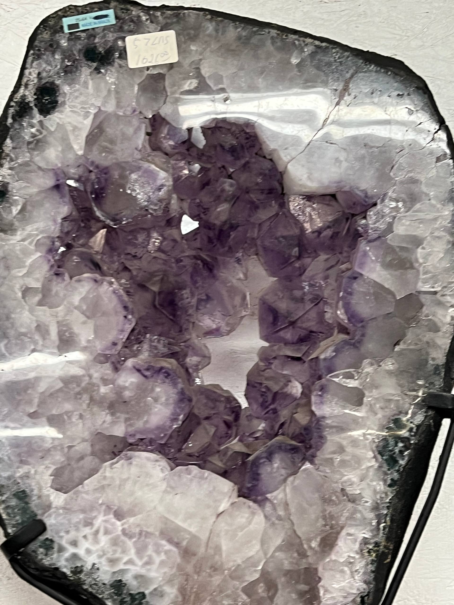 Amethyst geode slabs on stand – view 4