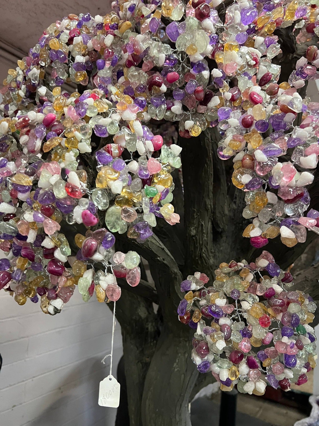 Amethyst tree sculpture – view 2