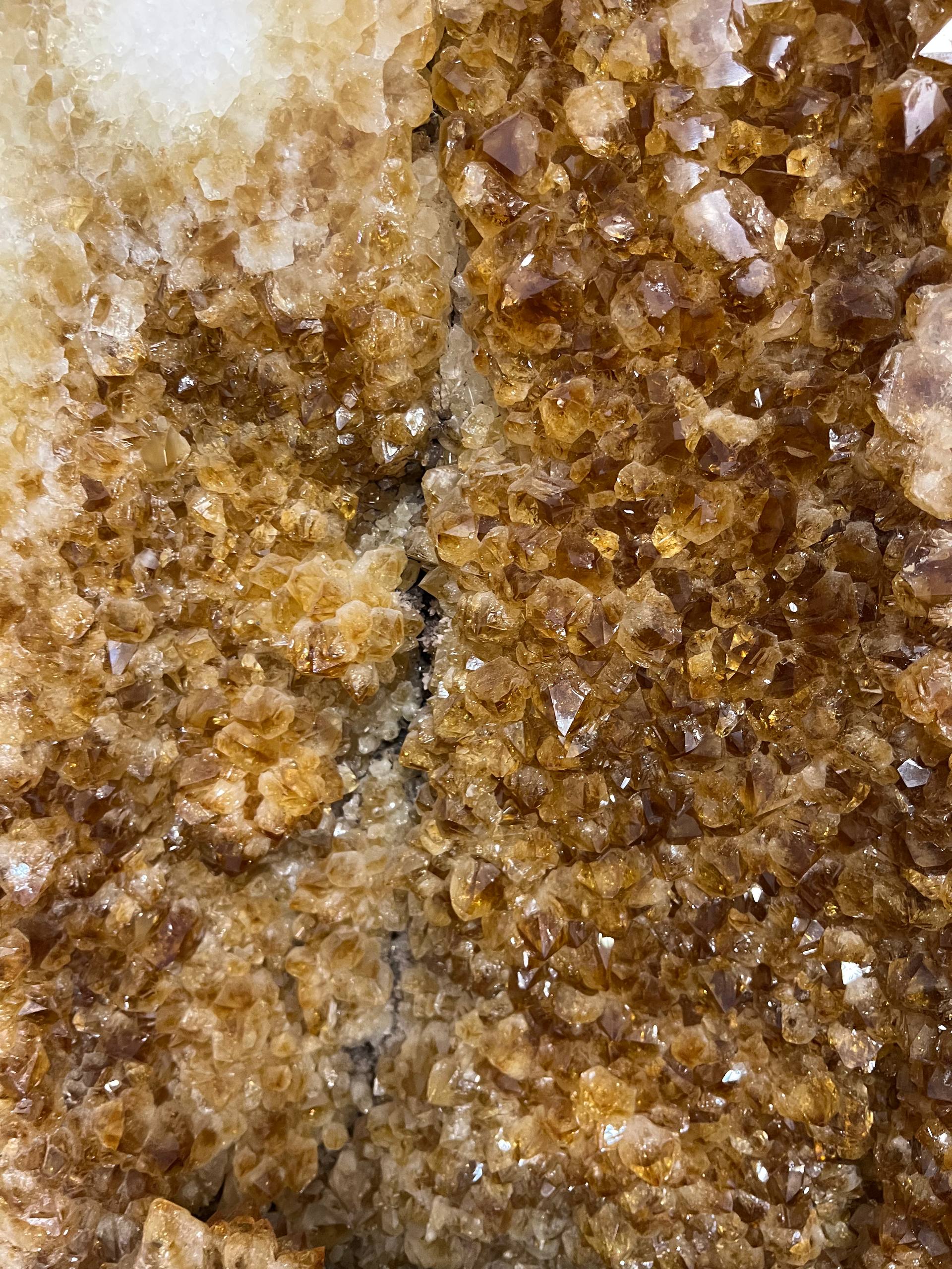 Citrine clusters on stand – view 6