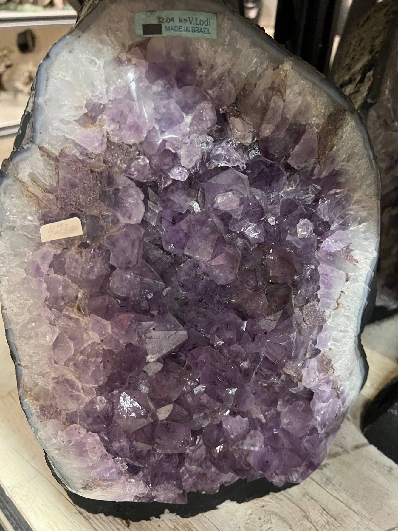 Amethyst cluster – view 1