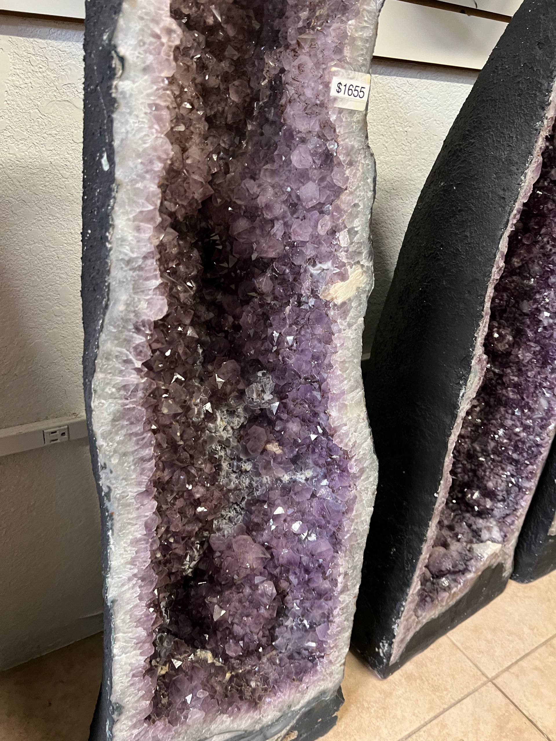 Tall amethyst geode – view 2
