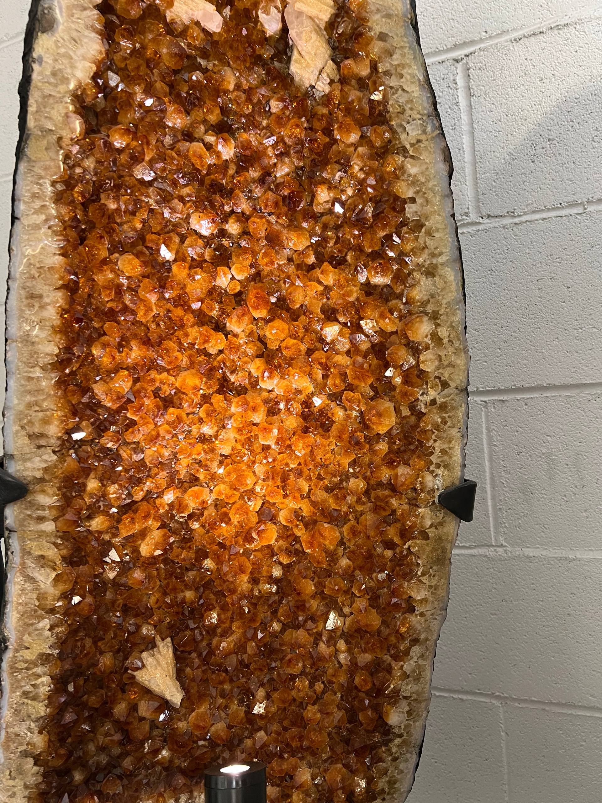 2 pairs citrine clusters on stand – view 11