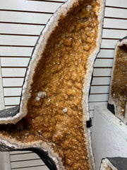 Citrine butterfly wings with stand – view 1