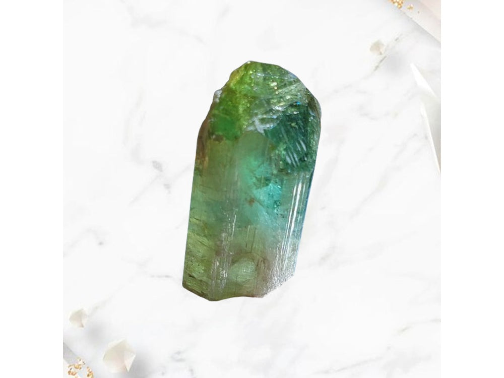 Bicolor Verdelite Crystals Tourmaline