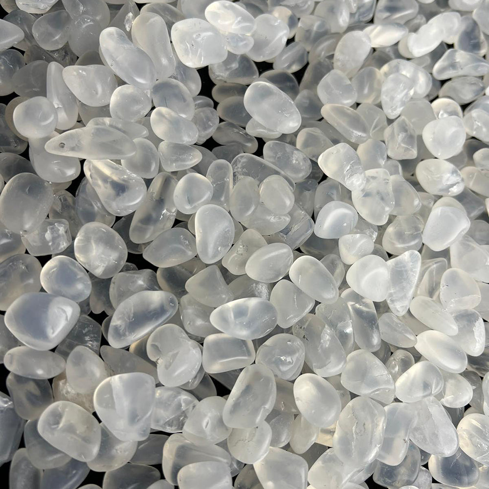 White Moonstone Tumbled