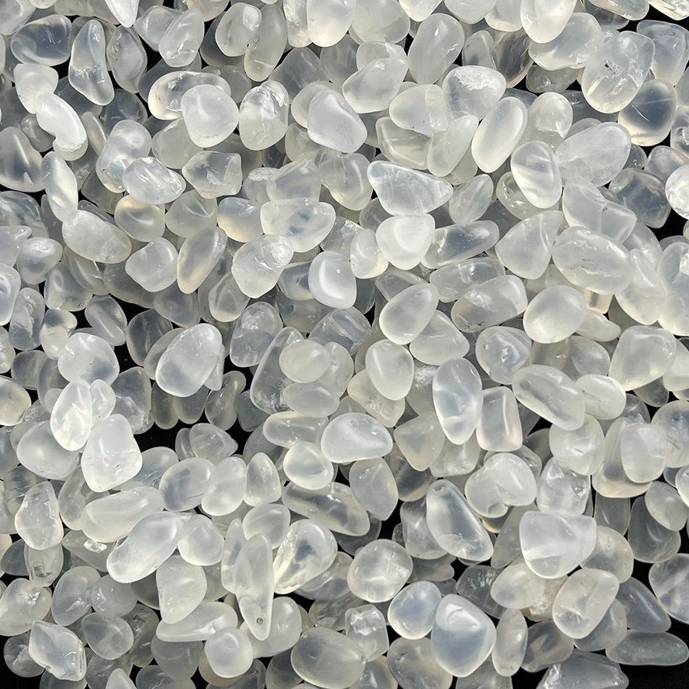 White Moonstone Tumbled
