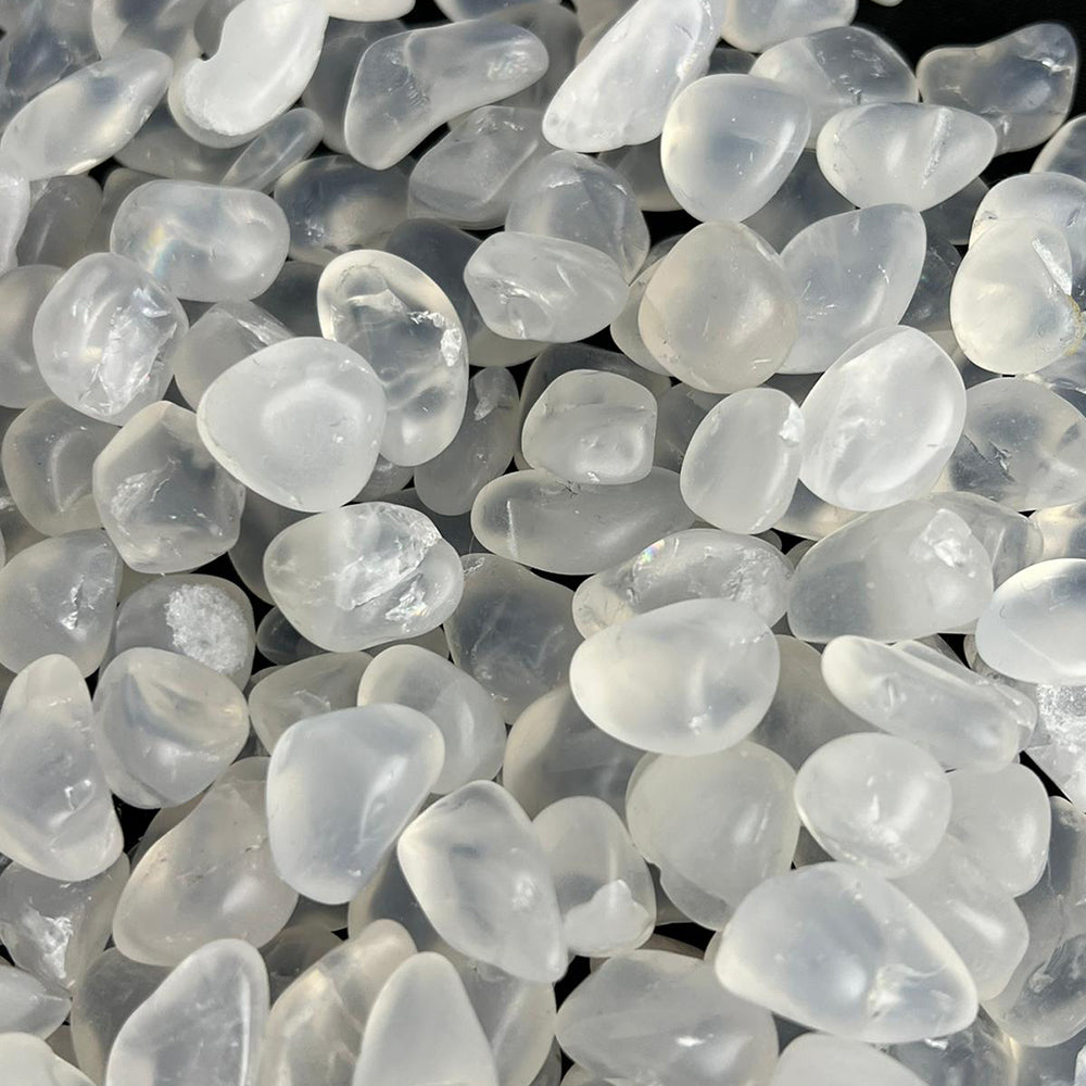 White Moonstone Tumbled