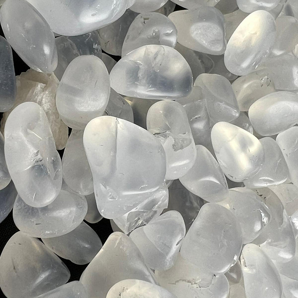 White Moonstone Tumbled