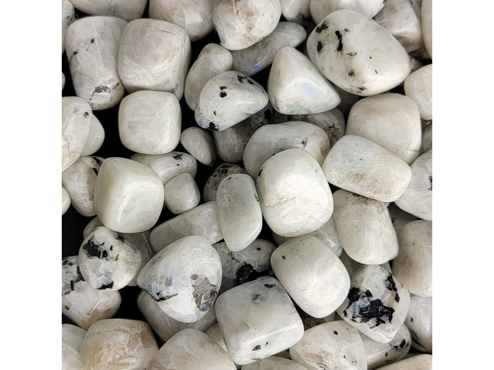 Black Spot Moonstone Tumbled