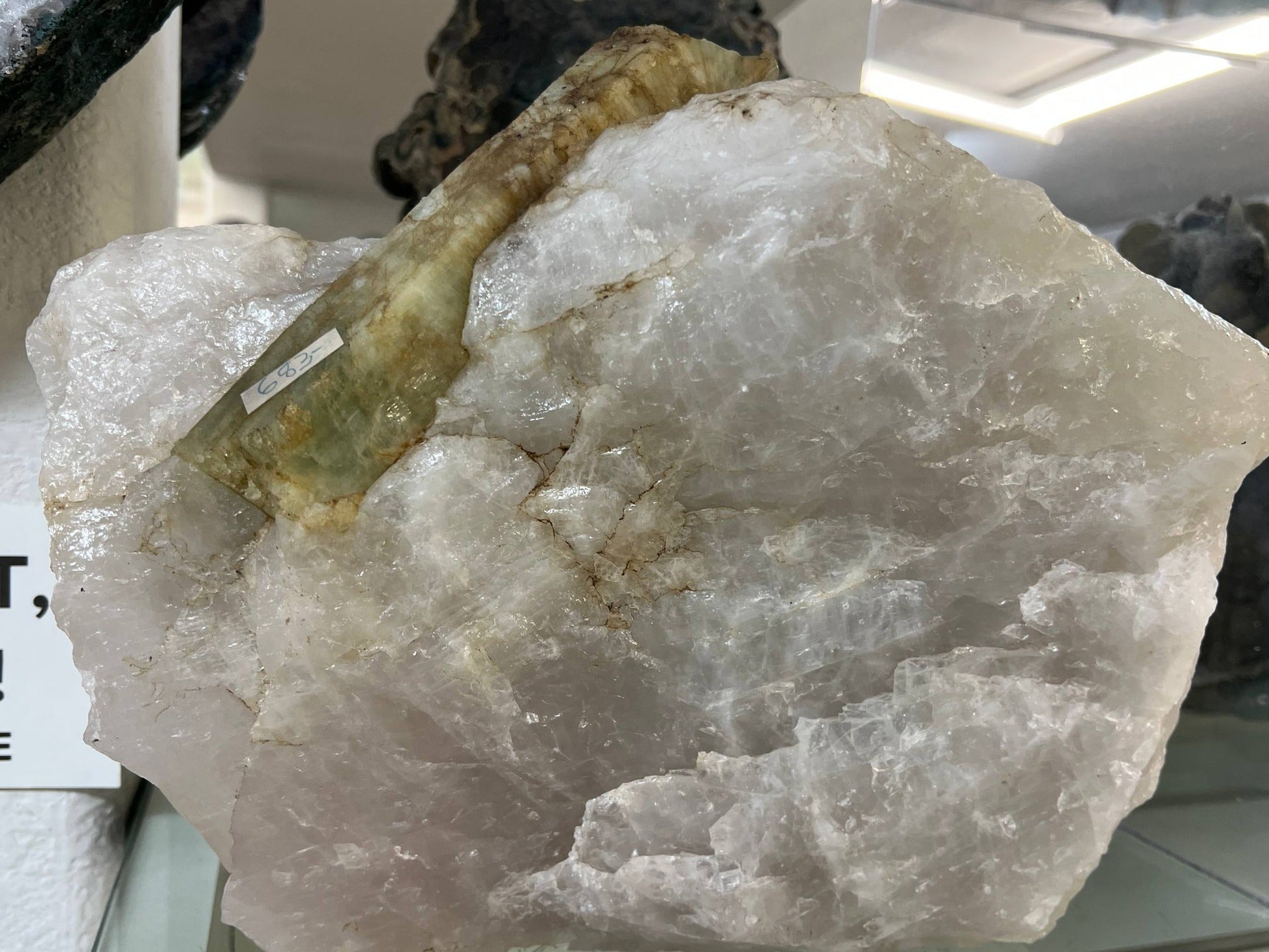 Aquamarine in White Quartz Matrix — Natural Specimen — view 2