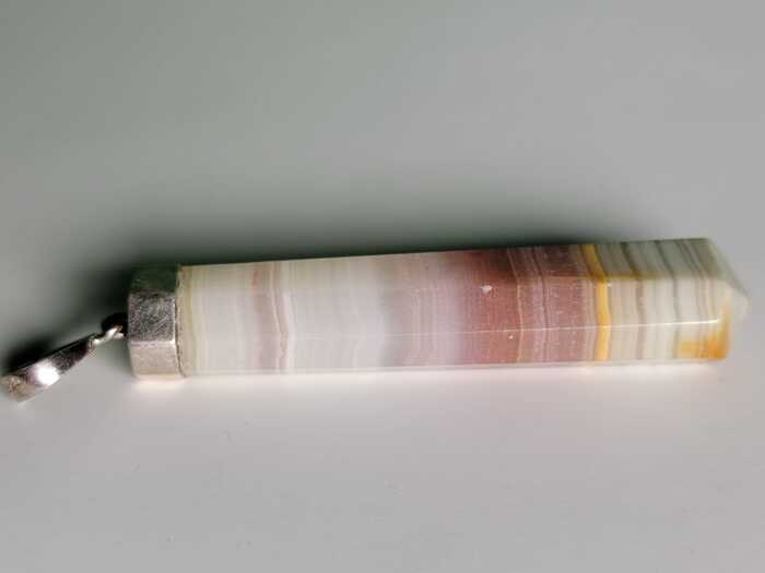 pink calcite pendant