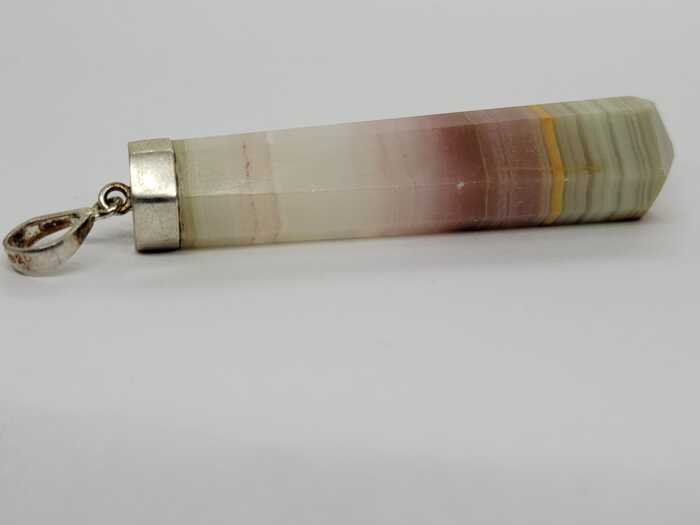 pink calcite pendant