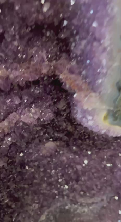 Twin amethyst tower geodes