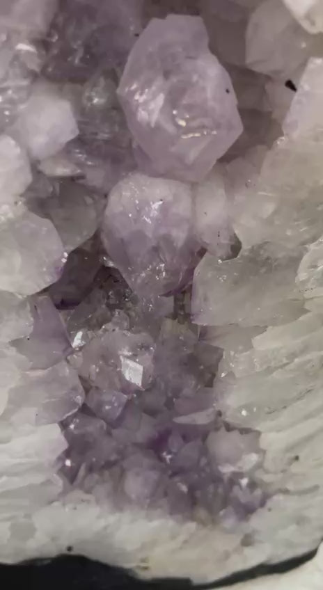 Load video: Amethyst geode stands by itself