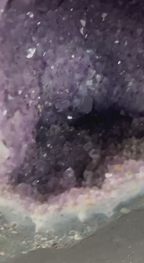Load video: Amethyst Cathedral Geode Dual Chamber – video