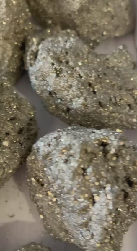 Raw Pyrite Chunks – video