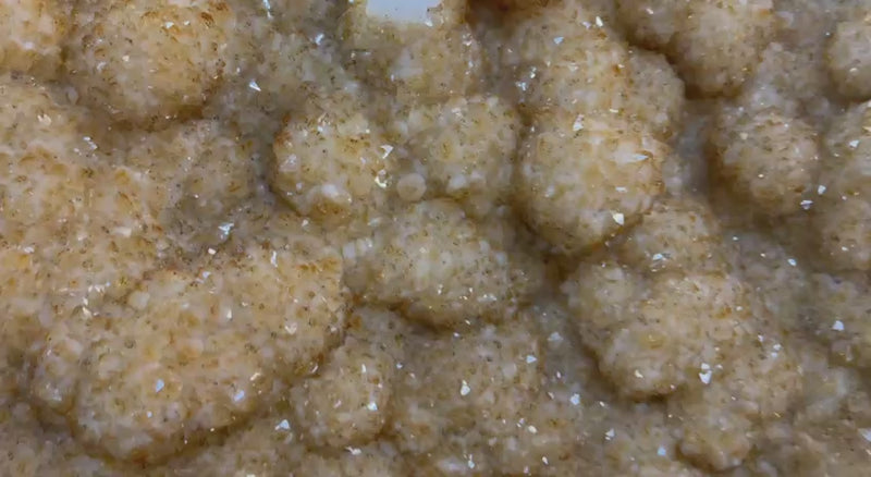Citrine heart-shaped druzy geode – video