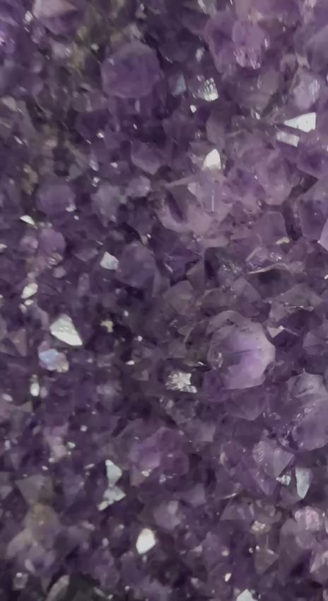 Load video: Amethyst wings on stand best quality