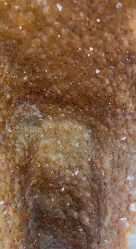 Load video: Big tall geode tower standing alone citrine
