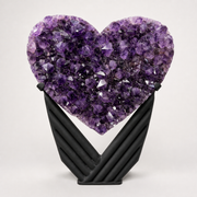 Amethyst heart with stand