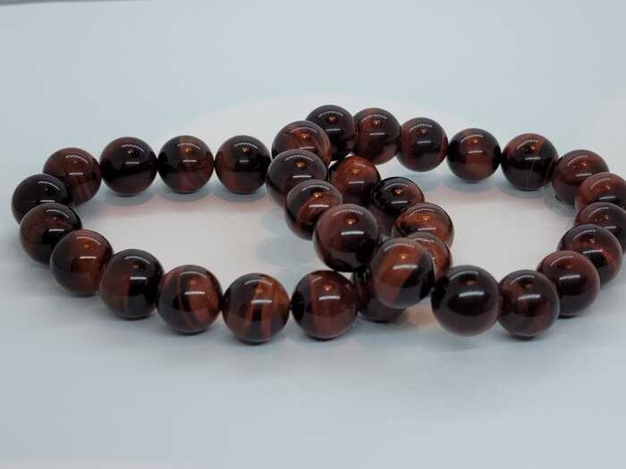 red tiger eye men's bracelet
