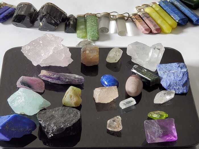 Rough Crystals & Pendants