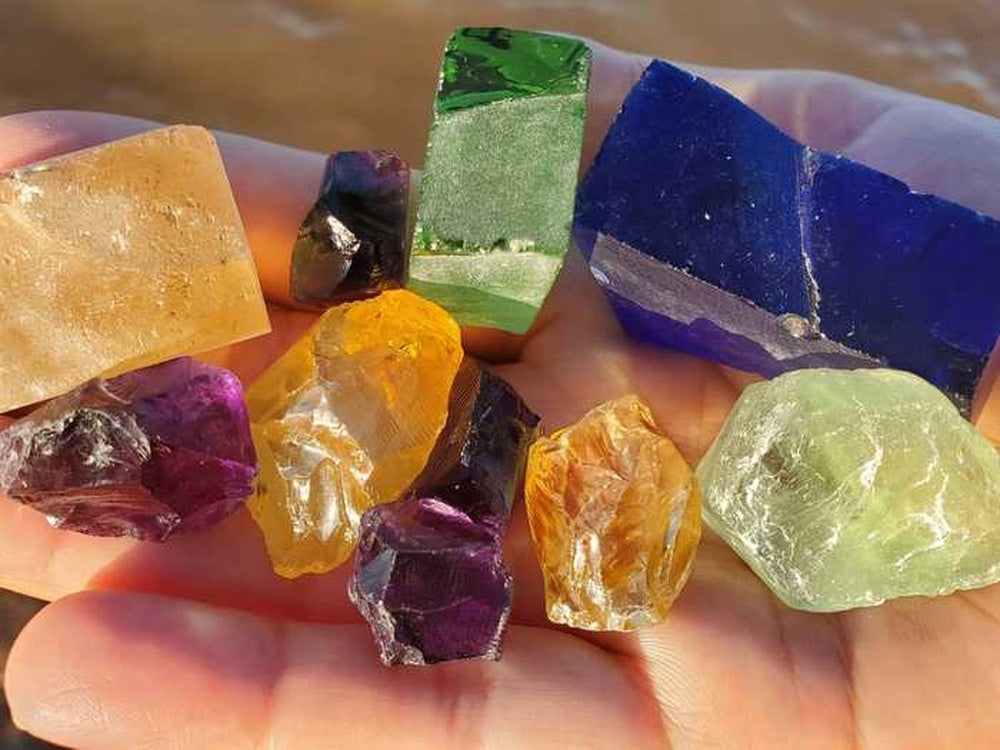 Mix Rough Faceting Stones