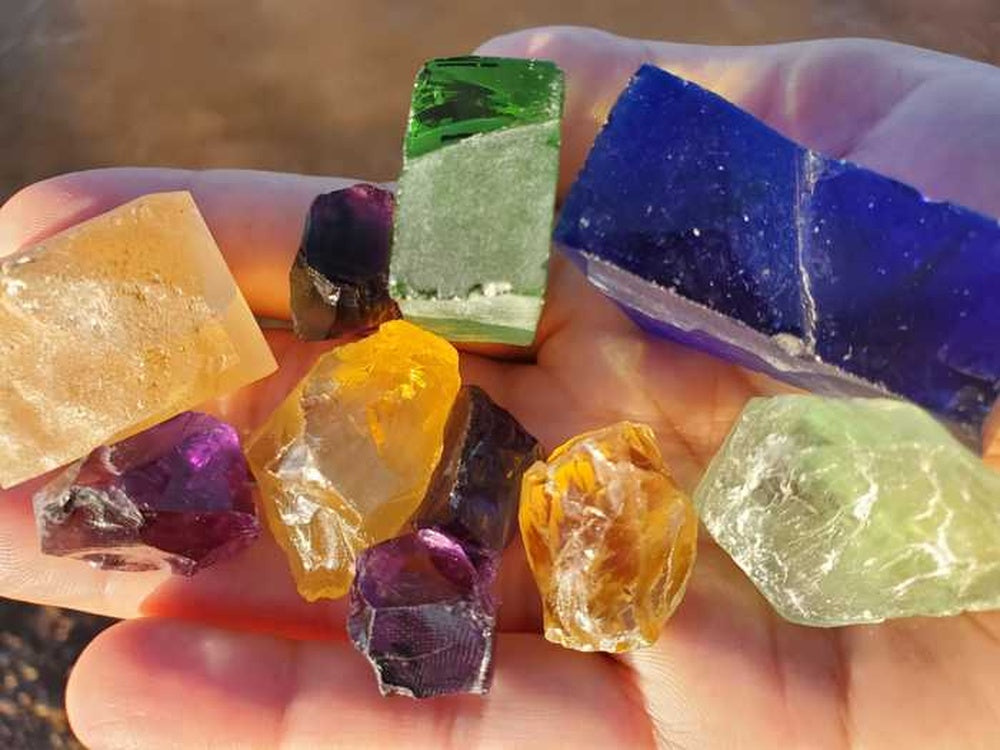 Mix Rough Faceting Stones