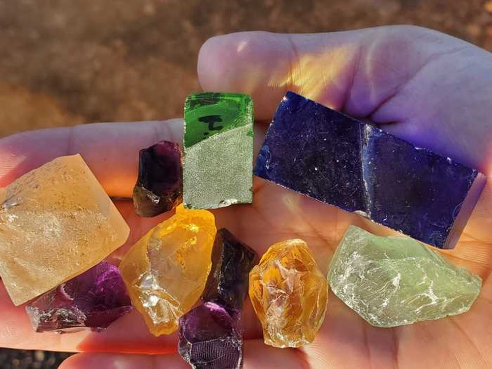 Mix Rough Faceting Stones