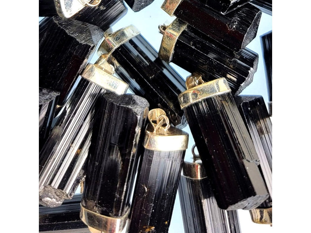 Black Tourmaline Crystal Pendant