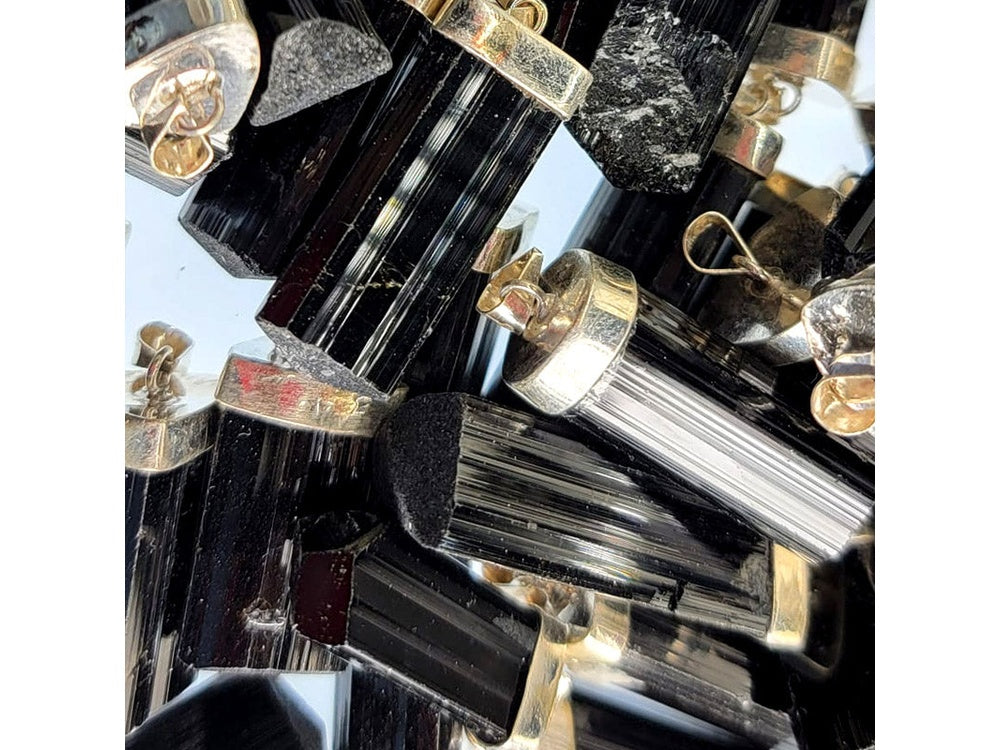 Black Tourmaline Crystal Pendant
